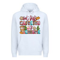 White but first cafecito y chisme Premium Hoodie - LillyAllenDesigns