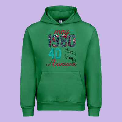 Made In May 1980 40 Years Of Being Awesome Urban Hoodie Designed By Bettercallsaul