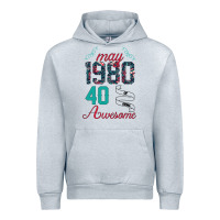Heather Grey Made In May 1980 40 Years Of Being Awesome Urban Hoodie - Bettercallsaul