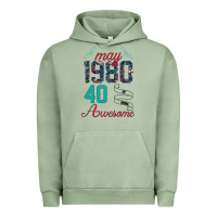 Pigment Oil Green Made In May 1980 40 Years Of Being Awesome Urban Hoodie - Bettercallsaul