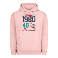 Pigment Salmon Made In May 1980 40 Years Of Being Awesome Urban Hoodie - Bettercallsaul