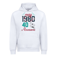 White Made In May 1980 40 Years Of Being Awesome Urban Hoodie - Bettercallsaul