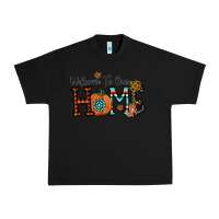 Black welcome to our home Urban Heavy Tee - CowhideDigitalArt