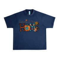 Navy welcome to our home Urban Heavy Tee - CowhideDigitalArt