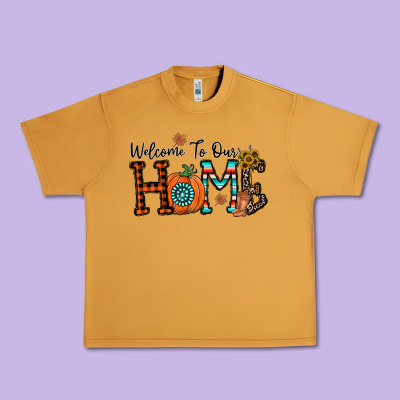 Welcome To Our Home Urban Heavy Tee Designed By Cowhidedigitalart