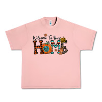 Salmon welcome to our home Urban Heavy Tee - CowhideDigitalArt