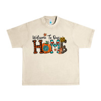 Sandshell welcome to our home Urban Heavy Tee - CowhideDigitalArt