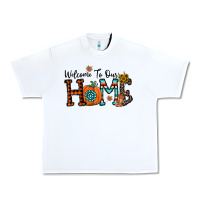 White welcome to our home Urban Heavy Tee - CowhideDigitalArt
