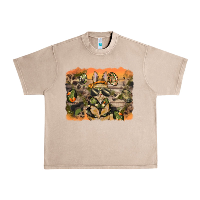 Camouflage Bunny Background Urban Heavy Tee by BarkalooDesign | Teevron