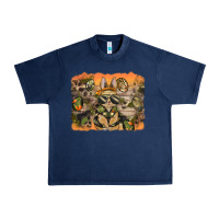 Navy camouflage bunny background Urban Heavy Tee - BarkalooDesign