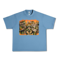 Pebble Blue camouflage bunny background Urban Heavy Tee - BarkalooDesign