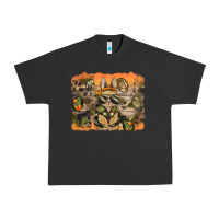 Pigment Black camouflage bunny background Urban Heavy Tee - BarkalooDesign