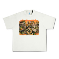 Pistachio camouflage bunny background Urban Heavy Tee - BarkalooDesign