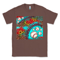 Chestnut baseball leopard turquoise sunflower Classic Tee - JahusDesignShop