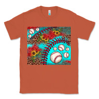 Copper baseball leopard turquoise sunflower Classic Tee - JahusDesignShop