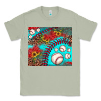 Matcha baseball leopard turquoise sunflower Classic Tee - JahusDesignShop