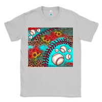 Moon Dust baseball leopard turquoise sunflower Classic Tee - JahusDesignShop