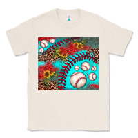 Natural baseball leopard turquoise sunflower Classic Tee - JahusDesignShop