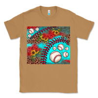 Toasted Coconut baseball leopard turquoise sunflower Classic Tee - JahusDesignShop