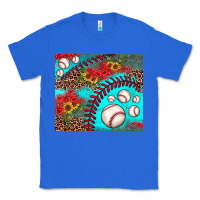 True Royal baseball leopard turquoise sunflower Classic Tee - JahusDesignShop