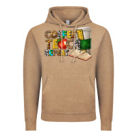 Vintage Coffee coffee teach repeat Vintage Hoodie - texasbilliewilder