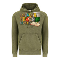Vintage Olive coffee teach repeat Vintage Hoodie - texasbilliewilder