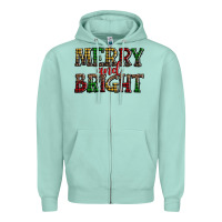Seafoam merry and bright Zipper Hoodie - AdoDesignShop