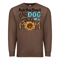 Chestnut kinda busy being a dog mom Premium Sweatshirt - MaliasSmallBusiness