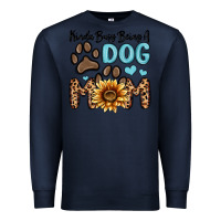 Navy kinda busy being a dog mom Premium Sweatshirt - MaliasSmallBusiness