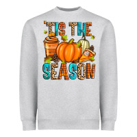 Heather Grey 'tis the season fall Heavyweight Sweatshirt - Zillion Design Studio