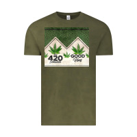 Vintage Olive 420 somewhere good vibes weed tumbler2 Vintage Tee - CTS Tumbler Store