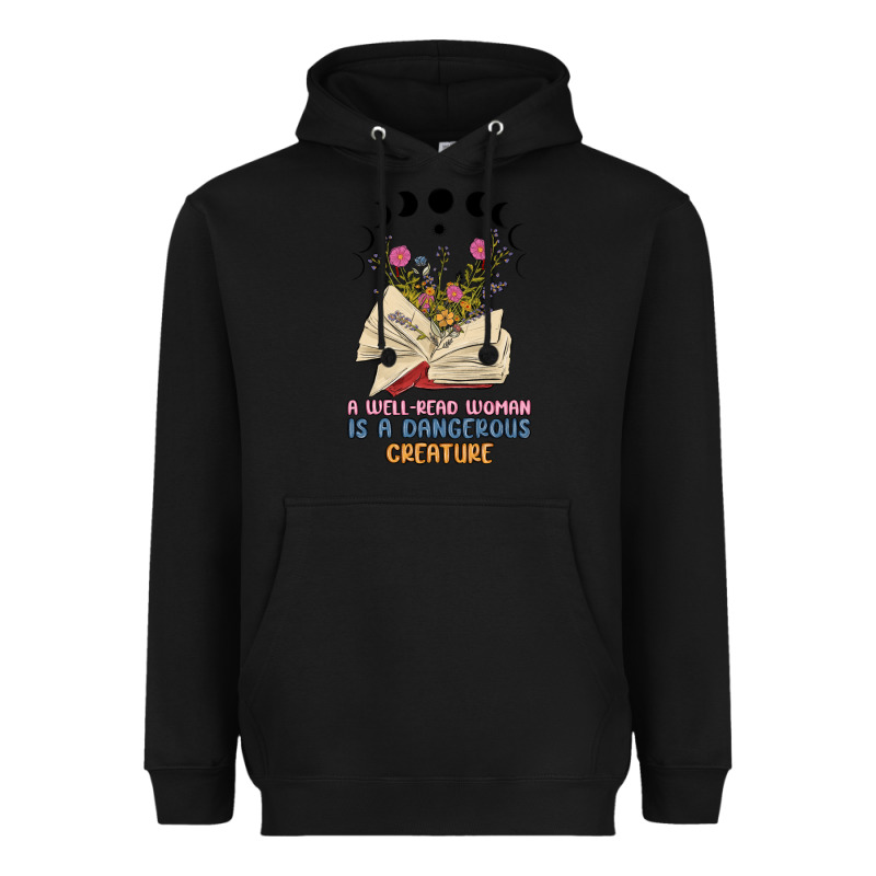 A Well Read Woman Is A Dangerous Creature Heavyweight Hoodie by MaliasSmallBusiness | Teevron