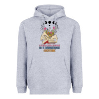 Heather Grey a well read woman is a dangerous creature Heavyweight Hoodie - MaliasSmallBusiness