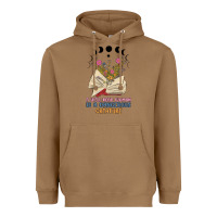 Toasted Coconut a well read woman is a dangerous creature Heavyweight Hoodie - MaliasSmallBusiness