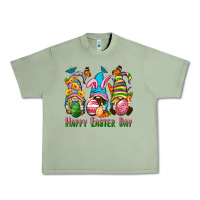 Oil Green Happy Easter Day gnomies Urban Heavy Tee - Neo Western