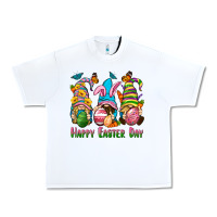 White Happy Easter Day gnomies Urban Heavy Tee - Neo Western