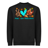 Black peace love thanksgiving Heavyweight Sweatshirt - Zillion Design Studio