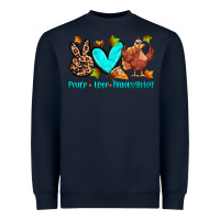 Navy peace love thanksgiving Heavyweight Sweatshirt - Zillion Design Studio