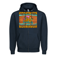 Navy hairboss 200z skinny sunflowers leopard hairdresser Zipper Hoodie - Artiststas