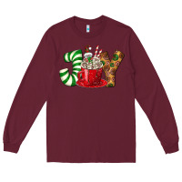 Burgundy Joy Long Sleeve Tee - BundleAndBundleShop