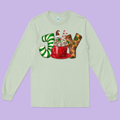 Joy Long Sleeve Tee Designed By Bundleandbundleshop