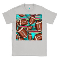 Moon Dust football leopard turquoise seamless pattern Classic Tee - JahusDesignShop