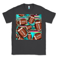 Smoke football leopard turquoise seamless pattern Classic Tee - JahusDesignShop