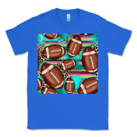 True Royal football leopard turquoise seamless pattern Classic Tee - JahusDesignShop