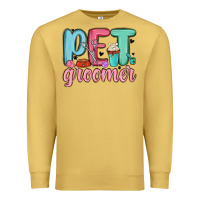 Antique Gold pet groomer Premium Sweatshirt - MaliasSmallBusiness