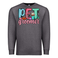 Charcoal Heather pet groomer Premium Sweatshirt - MaliasSmallBusiness