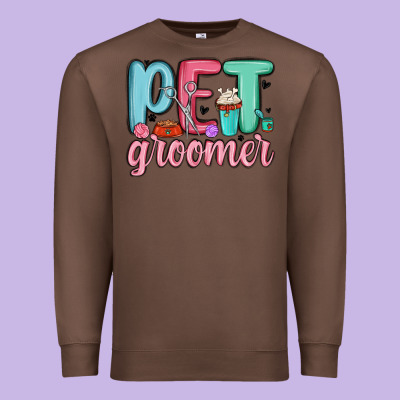 Pet Groomer Premium Sweatshirt Designed By Maliassmallbusiness