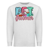Oatmeal Heather pet groomer Premium Sweatshirt - MaliasSmallBusiness