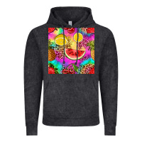 Vintage Arctic fruits leopard tie dye seamless pattern Vintage Hoodie - Zillion Design Studio
