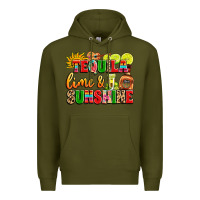 Army Green tequila lime and sunshine Premium Hoodie - LillyAllenDesigns
